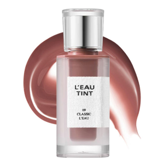 BBIA L’EAU Tint – Glossy & Glow Lip Stain, Watery Lip Tint, Non-Sticky, High Shine Finish, Long-lasting, Moisturizing, Lightweight, Natural, Daily Use, Vegan, Korean Lip Makeup (09 CLASSIC L'EAU)