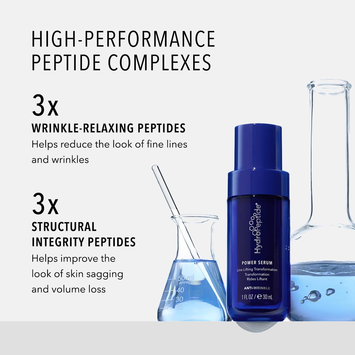 HydroPeptide Power Serum, Anti-Aging Lifting Wrinkle Treatment, Increases Skin Hydration, 1 Ounce