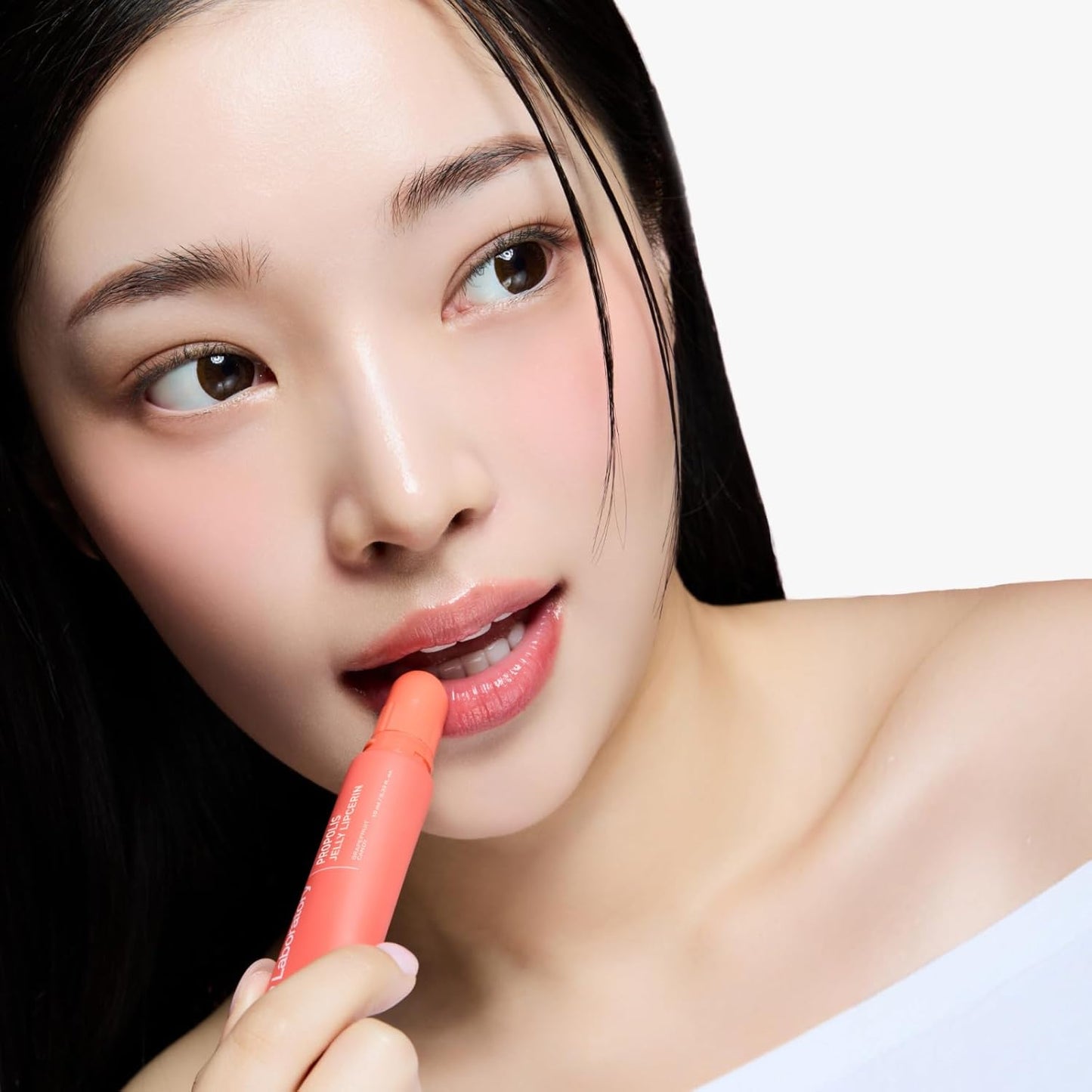 CNP Propolis Jelly Tinted Lipcerin™ - 05 Grapefruit Candy, Hydrating Lip Balm & Gloss with Manuka Honey + Hyaluronic Acid, Korean Skincare, 0.3 fl.oz.