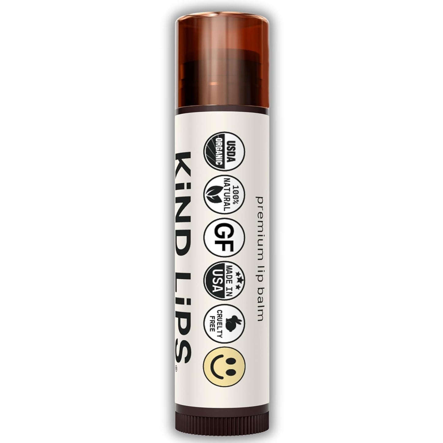 Kind Lips Georgia Peach Lip Balm 2-Pack - USDA Organic, Natural Chapstick Alternative for Dry Lips | Gluten-Free, Cruelty-Free