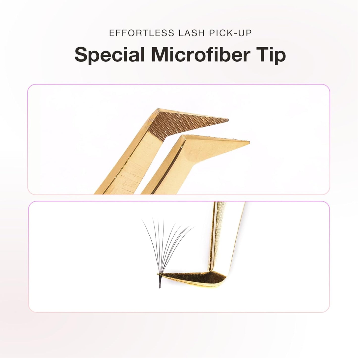 Curacoro Lash Tweezer - Professional & Precision Fiber Tip Grip Lash Tweezers for Eyelash Extensions, Multi Shapes & Purposes Tweezers for Volume, Isolation & Classic Lashes (Silver, La Classique)