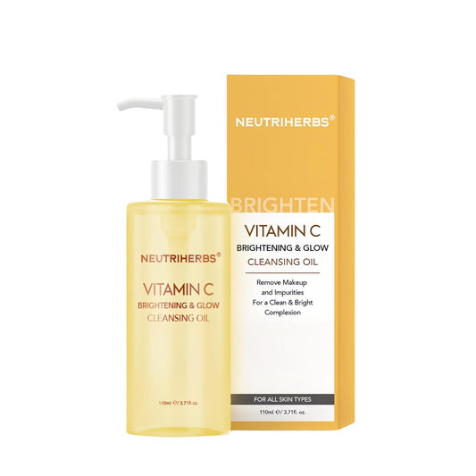 Neutriherbs Makeup Remover Oil Cleanser, Vitamin C Cleansing Oil for Long Last and Waterproof Makeup, Sunscreen, Fit All Skin Type - 3.71 Fl.Oz