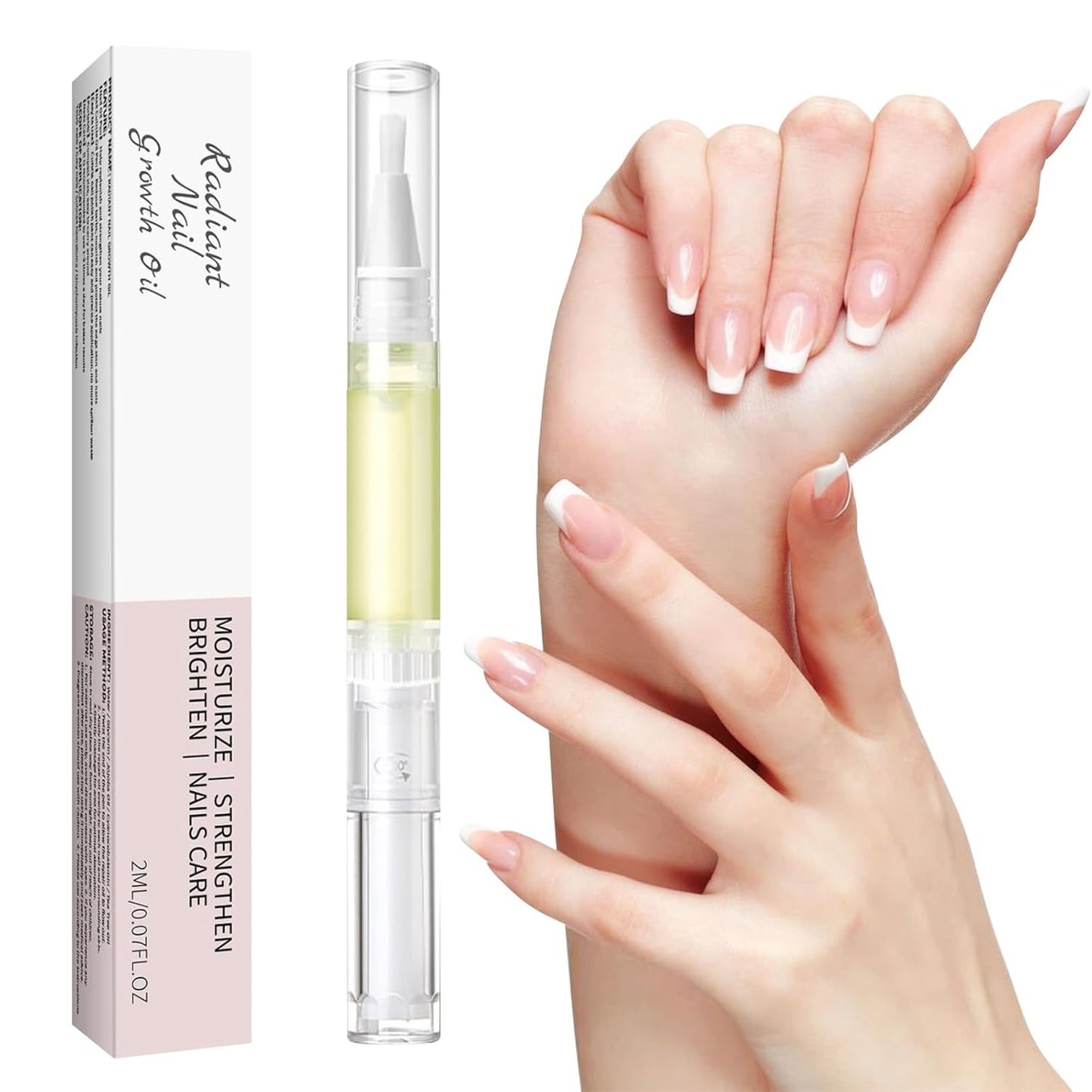 Nail Growth Oil, 2 PCS Cuticle Oil for Nails, Rejuvenation Nail Repair Oil for Moisturize Strengthen