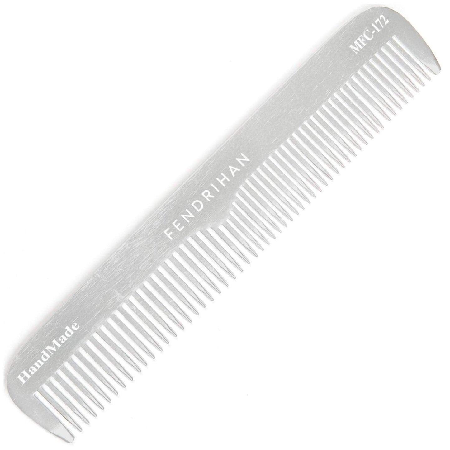 Fendrihan Sturdy Metal Fine Tooth Barber Grooming Comb (6.7 Inches)