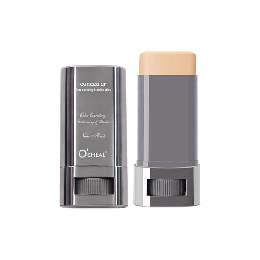 O'CHEAL Face Foundation Contour Stick Long-wear Lightweight Brighten Stick Face Concealer Blemish Contouring Beauty Makeup 05#DARK SKIN TONE