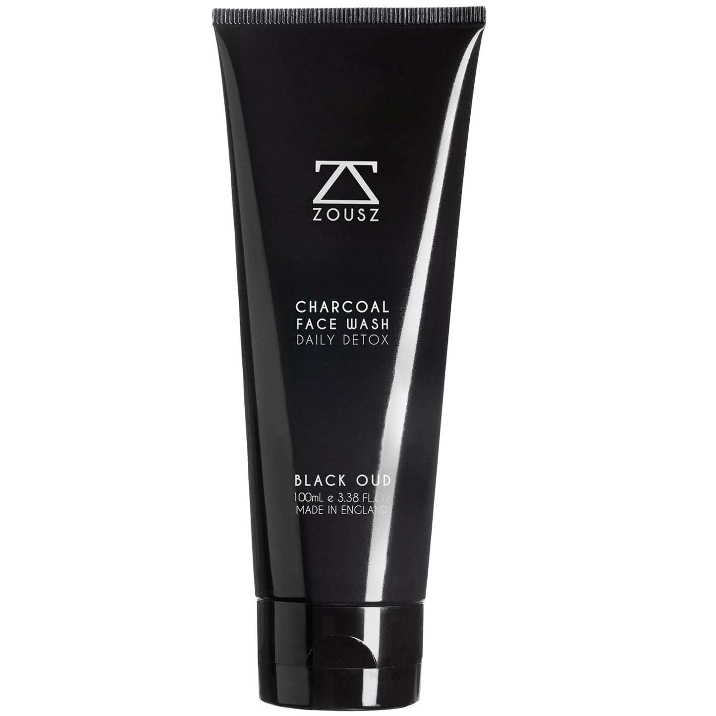 Black Oud Charcoal Face Wash for Men – Daily Detox Activated Charcoal Face Cleanser – Premium Mens Skincare – Refreshing Face Wash Gift for Men, 100ml