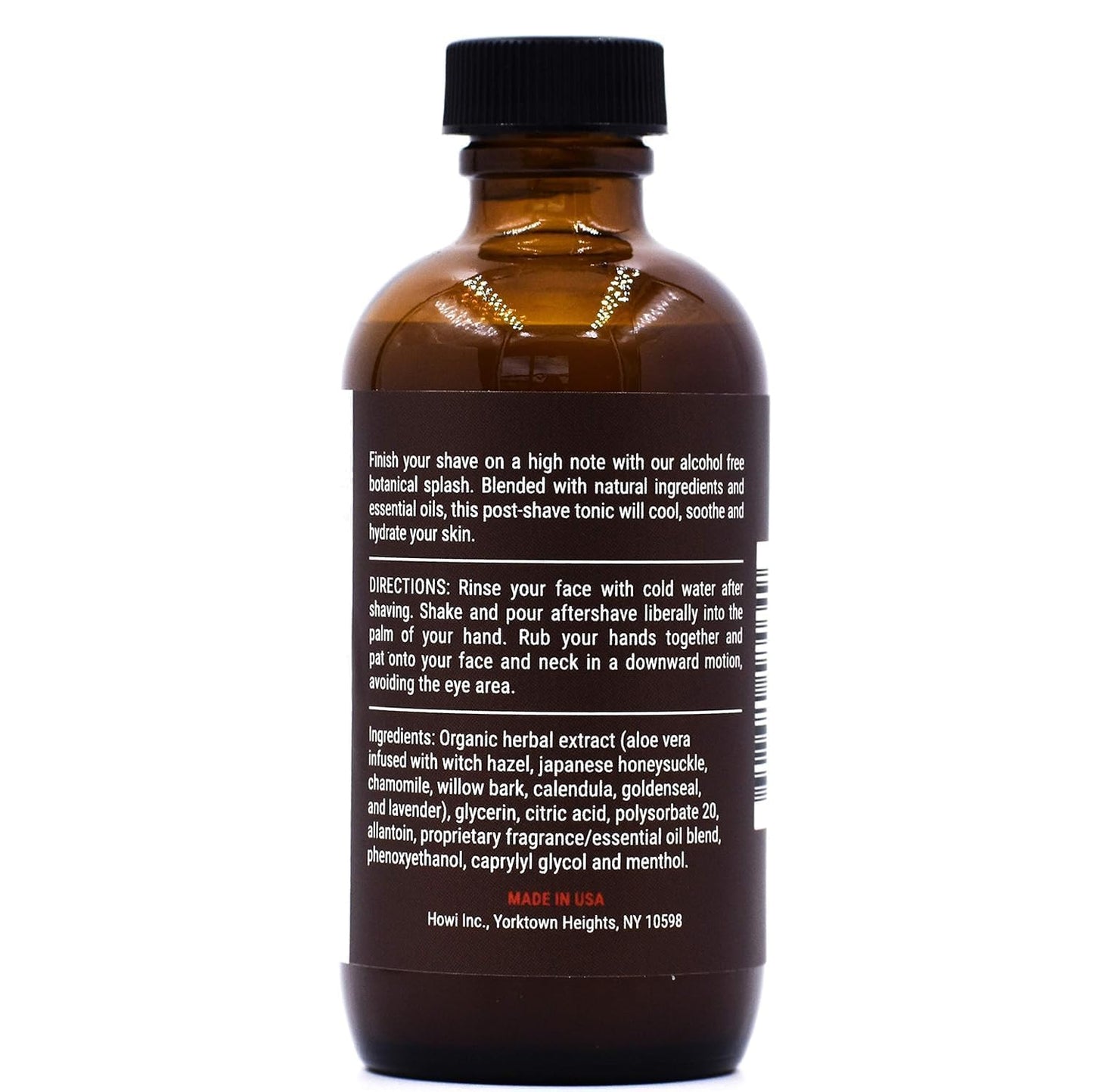 Taconic Shave Bay Rum Aftershave Splash – Alcohol-Free Natural Men’s After Shave – Soothes, Tones & Hydrates Skin – 4 oz Made in USA