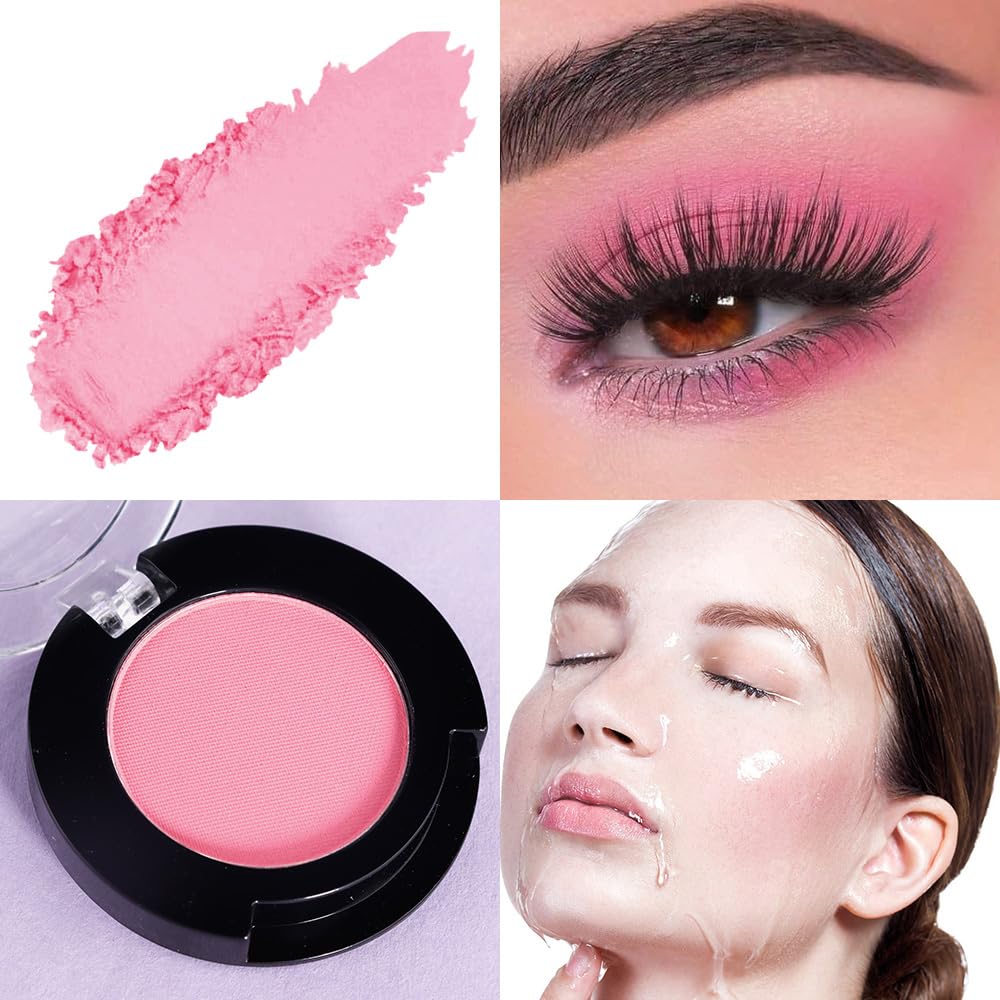 Monochrome Matte Eyeshadow Makeup Palette,Highly Pigmented Grapefruit Color Eyeshadow Palette,Matte Pressed Powder Eye shadow Makeup,Single Vegan Eye Shadow,Daily Evening Women Girls Eyeshadow Gift10#