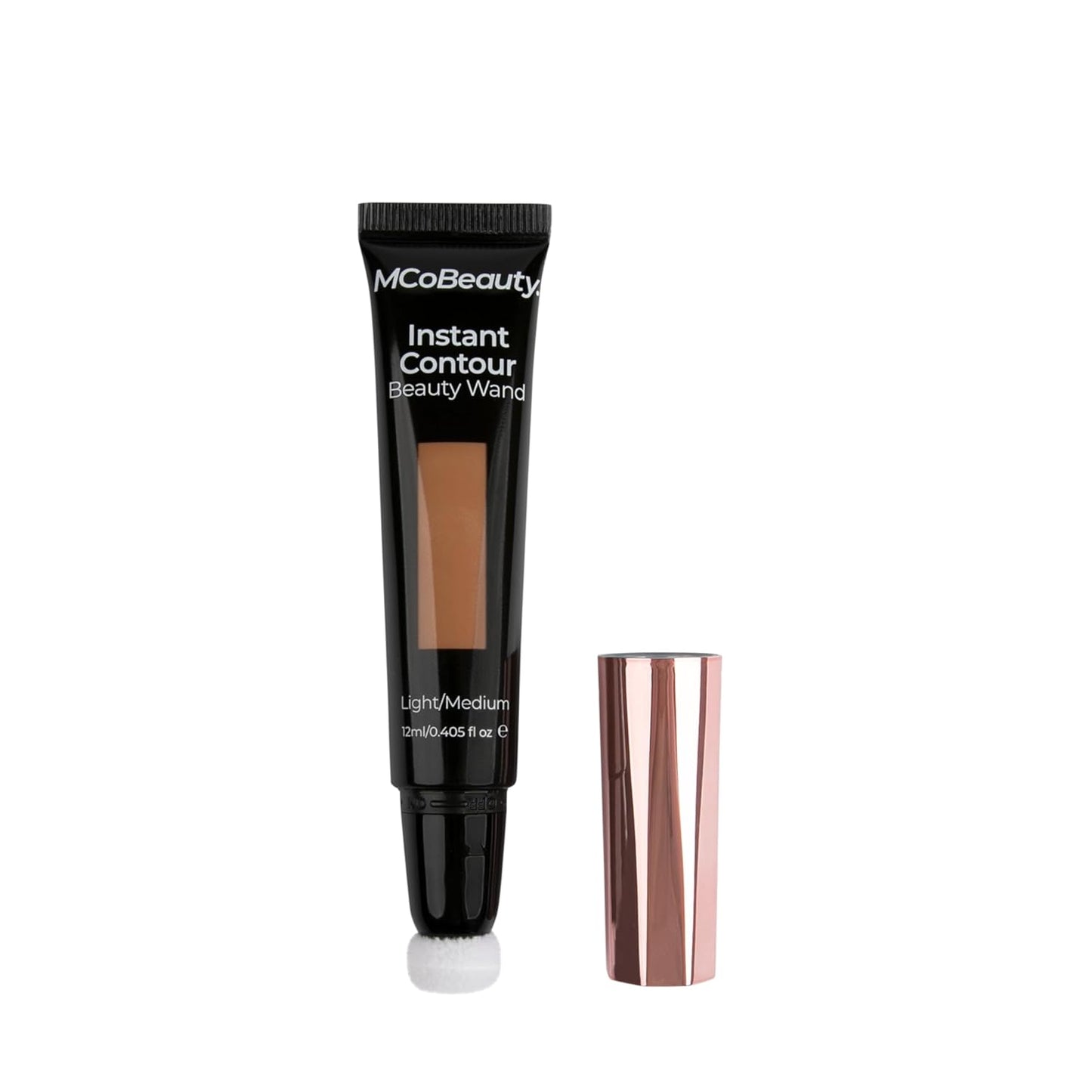 MCoBeauty Instant Contour Beauty Wand, Light/Medium, Sculpt & Define for a Natural Contour, Vegan, Cruelty Free Cosmetics