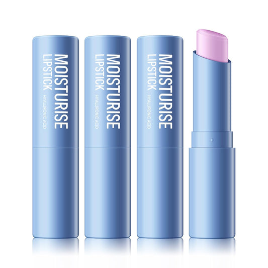KYDA 3 Pcs Hyaluronic Acid Lip Balm, Moisturizing Lipstick for Dry Cracked Lips, Deep Hydrating Lip Care Balm, Reduce Fine Lines, Daily Lip Moisturizer with Hyaluronic Acid, Colorless Finish
