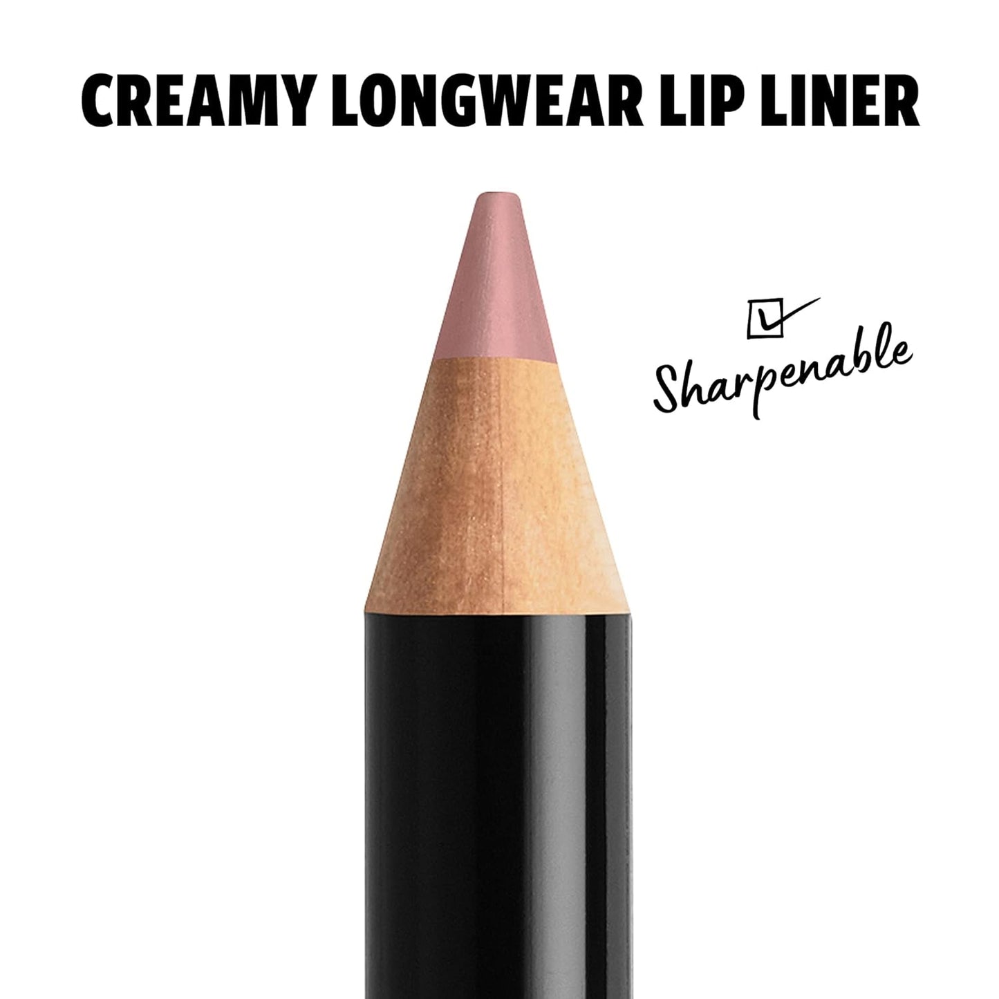 NYX PROFESSIONAL MAKEUP Slim Lip Pencil, Long-Lasting Creamy Lip Liner - Pale Pink
