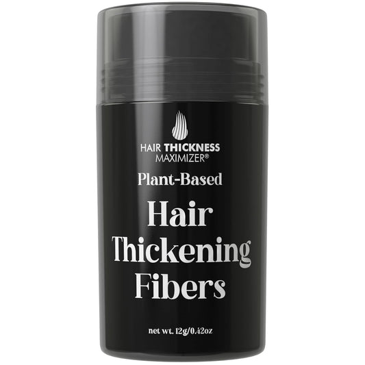Plant-Based Powder for Thinning Hair - Cover Bald Spots & Thinning Hairline. Instant Hair Filler, Building Fibers for Women & Men. Non-Itchy, Easy Wash Off. (Light Brown)