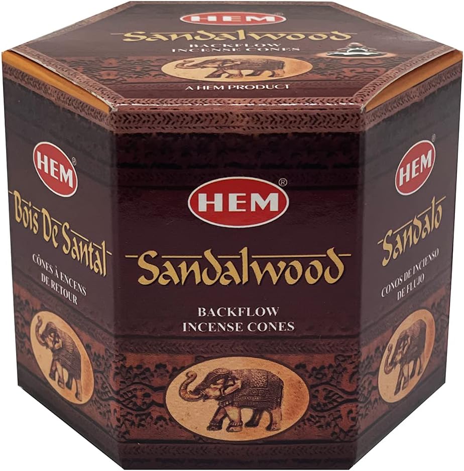 Sandalwood Backflow Incense Cones for Waterfall Inciensos Aromaticos|Incienso|Inciense|Insienso