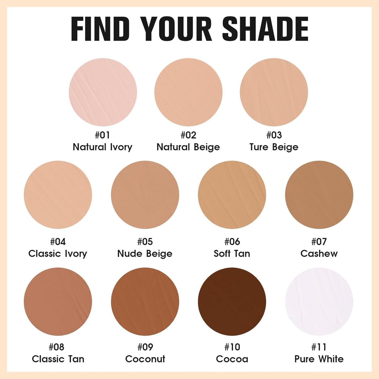 UCANBE Matte Liquid Foundation Makeup, Medium to Full Coverage Waterproof Longwear Serum Cream Foundation for Combination & Oily Mature Skin, Lightweight Hydrating & Nourishing, Cocoa, 1 fl. oz.