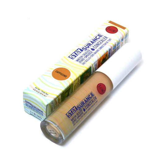 Jcat Beauty Professional Staysurance Water Sealed Zero Smudge Concealer Face and Body + Free ZipBag (SHC110 : CAPPUCINO)