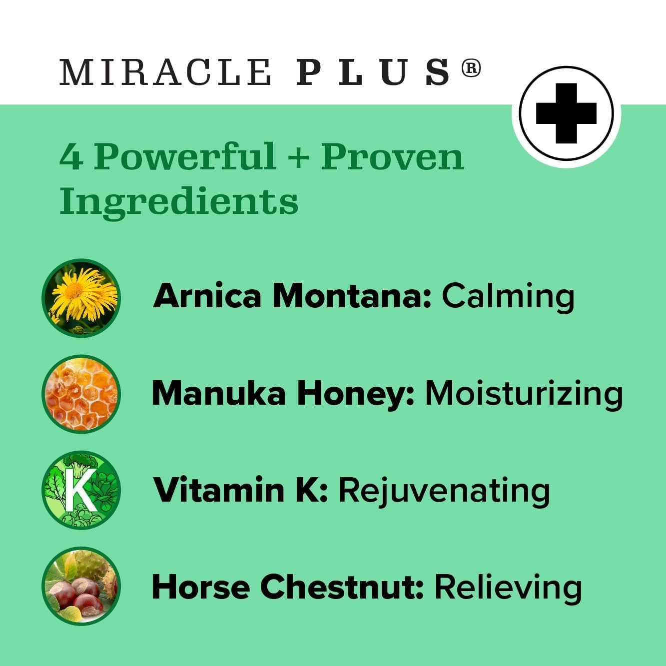 Miracle Plus Arnica Cream Bruise Relief Lotion + Arnica Bruise Gel For Bruising And Swelling On Skin | Bruise Cream Extra Strength Vitamin K Cream | Moisturizing Bruise Formula Skin Care Gel, 2pc Set
