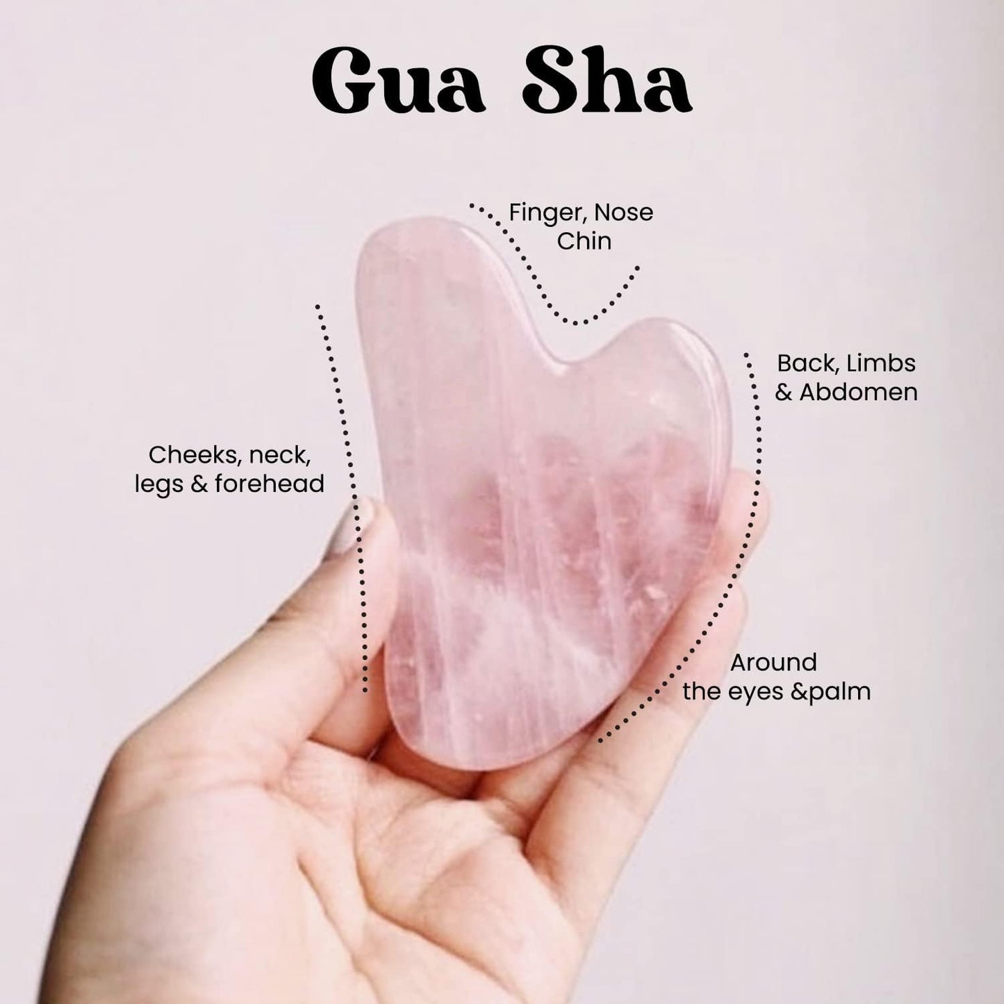 Gua Sha Facial Tools & Face Roller by ROSELYNBOUTIQUE Original Face Massager for Puffiness Wrinkless Skin Care Routine - Self Care Gift for Men Women (Pink)