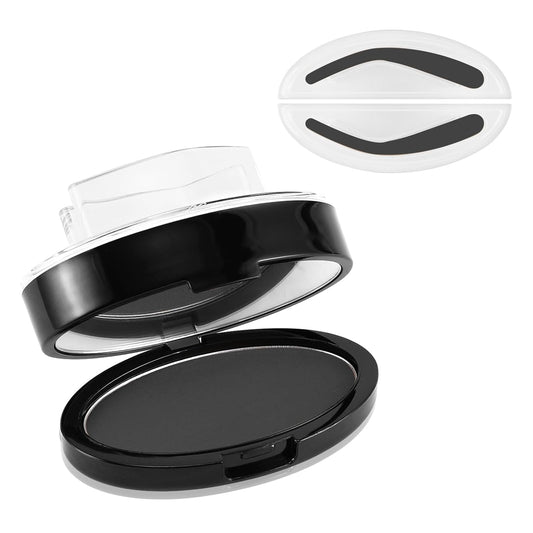 Boobeen Eyebrow Seal Stamp Powder - Waterproof 3 Seconds Eye Make Up Nature Coloring Kit - Creates Natural Looking Brows for Makeup Beginners