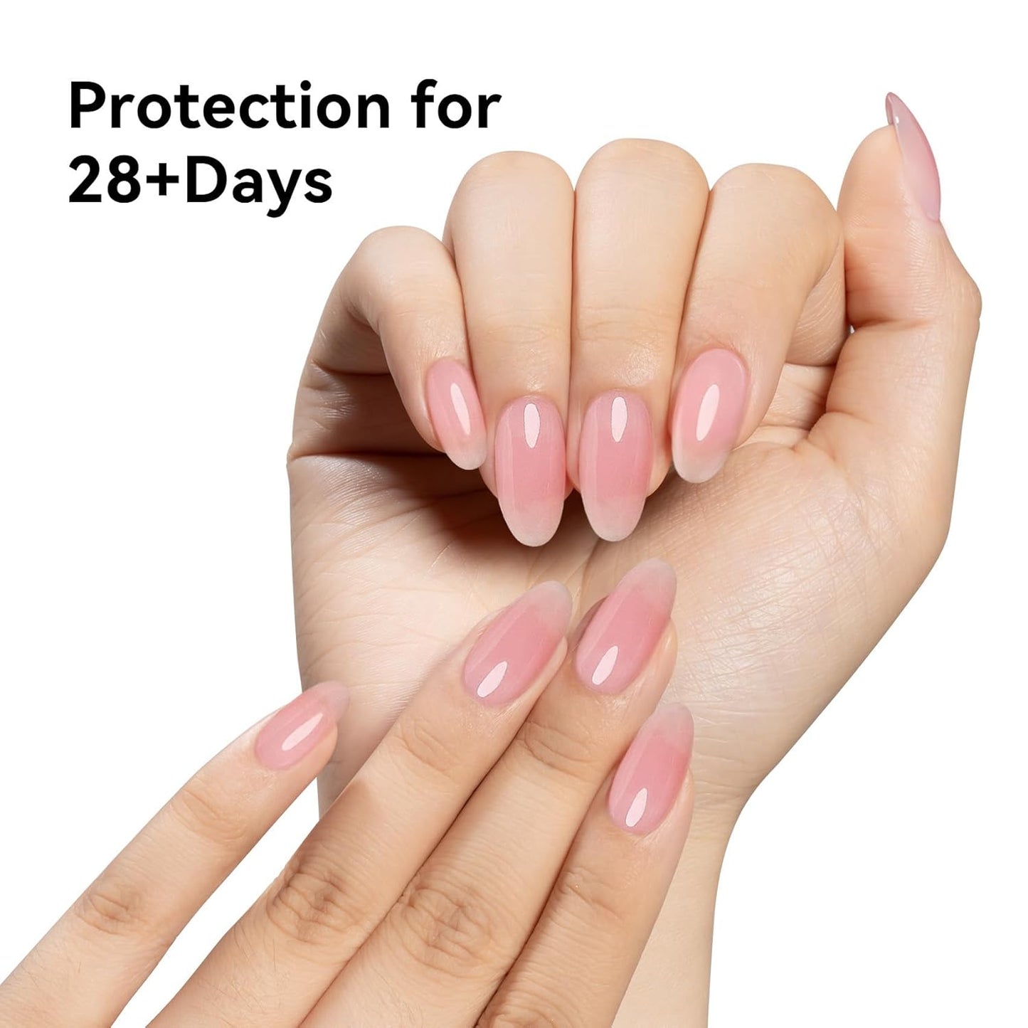 MAYCHAO Creamy Pink Builder Gel for Nails, 15ml Light Pink Nail Strengthener in a Bottle, Nail Extension Hard Gel, Soak Off Long Lasting UV Light Cure