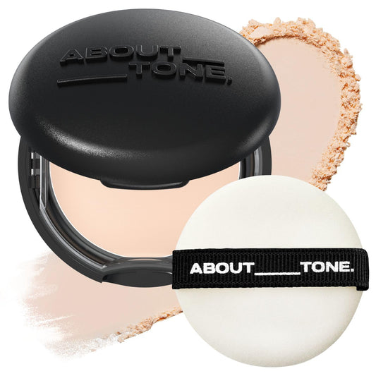 Blur Powder Pact 0.32oz - Pressed Powder Compact with Mirror and Puff Makeup Setting Finishing Blurring Natural Translucent Lightweight Face Sebum Oil Control Vegan Formula (2.5 IVORY)