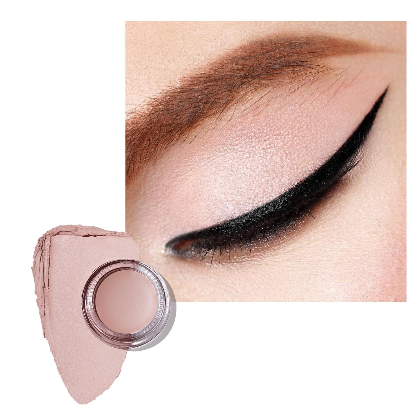Oulac Matte Eyeshadow 3-in-1 Eyeshadow Nude Eye Primer&Eyeliner Highly Pigmented Waterproof Smudge-proof Long Lasting Wear Smooth&Blendable Formula for Natural Look,Vegan & Cruelty-Free,CM02