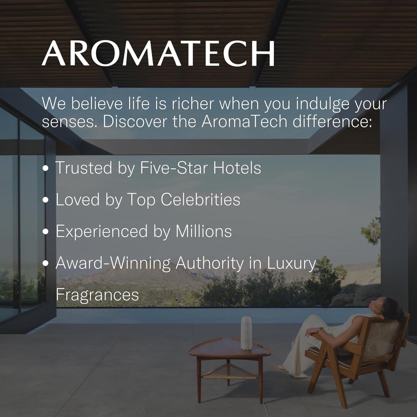 AromaTech Palo Santo & Amber for Aroma Oil Scent Diffusers - 120 Milliliter