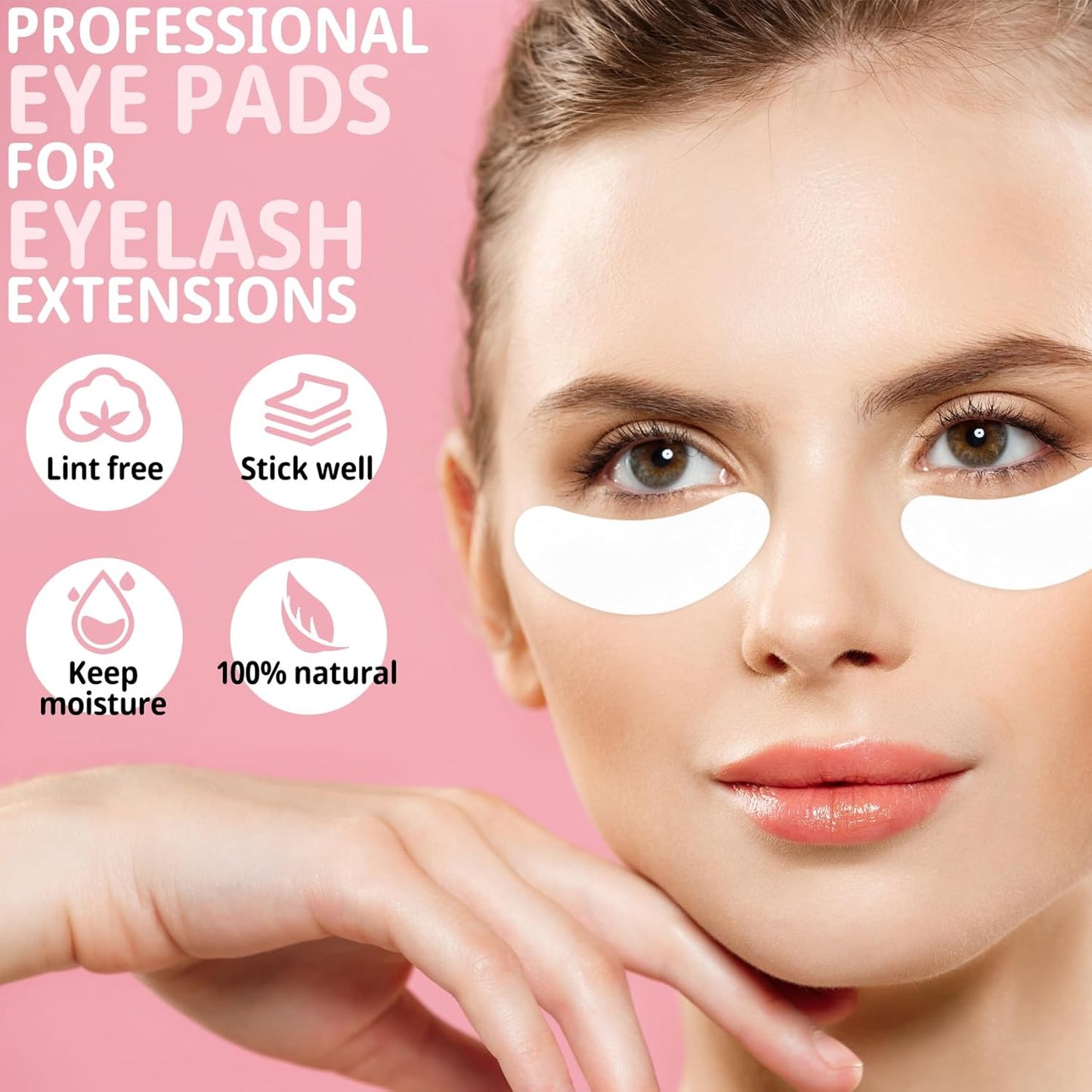 70 Pairs Under Eye Patches, Isolation Eyelash Extension Pads, Under Eye Gel Pads for Pro Salon and Individual, DIY Lashes Extension Supplies (Purple)