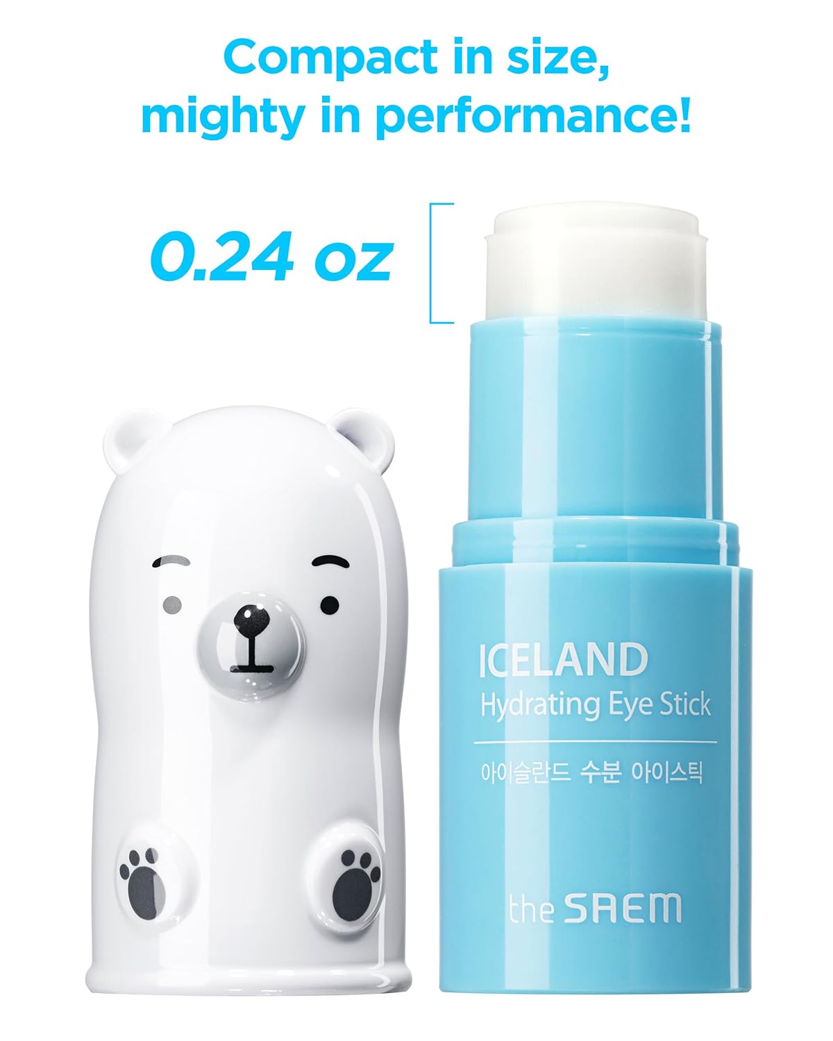 THESAEM Iceland Hydrating Eye Stick - Cooling Eye Balm - Dark Circles & Puffiness – Under Eye Treatment - Reduce Wrinkles and Moisturizing - Minimize Dark & Puffy Eyes - Aqua Scent, 0.24oz 2 Pack