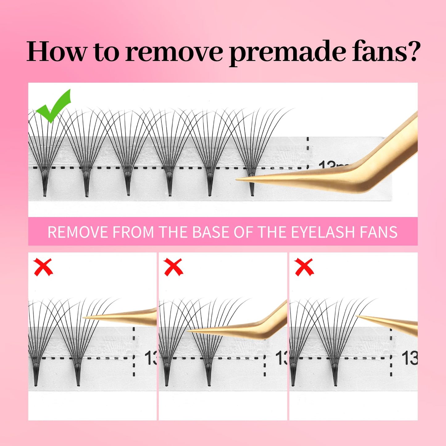 Premade Fans Eyelash Extensions 16D Volume Lash Extensions 0.05 Thickness Eyelash Extension C Curl Premade Lash Fans Mix 9-16mm Fluffy Soft Handmade Lash Fan(16D-0.05-C,9-16mm)