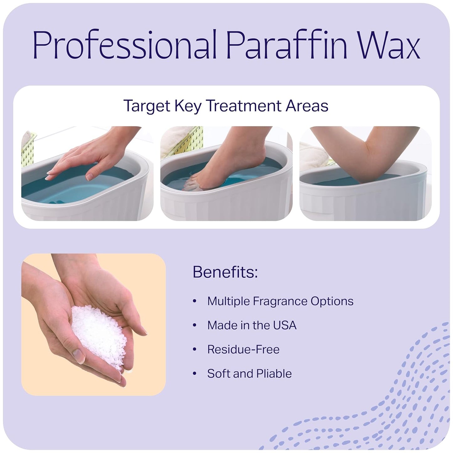Therabath Paraffin Wax Refill - Thermotherapy - Use to Relieve Arthritis Discomfort, Stiff Muscles, & Dry Skin - For Hands, Feet, Body - Deeply Hydrates & Protects - Made in USA, 6 lb. Vanilla Cupcake