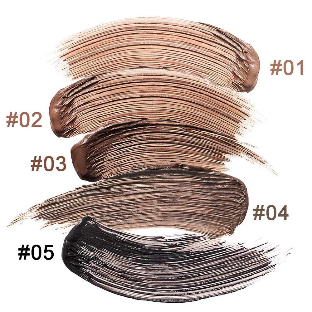 Kaely Eyebrow Gel Waterproof,Longwear Tinted Eye Brow Mascara,Eyebrow Color Makeup kit,maquillaje gel para cejas a prueba de agua,Long Lasting Eyebrows Vegan cosmetics,02 Chocolate