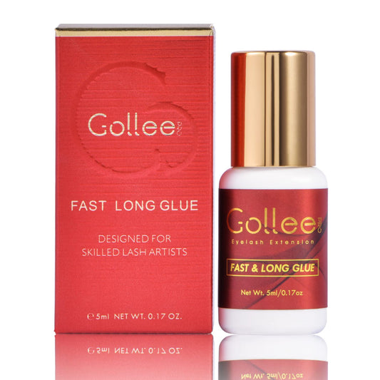 Eyelash Extension Glue Long Retention – 8 Weeks /1 Sec Drying Time/(0.17fl.oz / 5ml) Eyelash Glue for Eyelash Extensions Maximum Bonding/Black Lash Adhesive for Professional USE ONLY