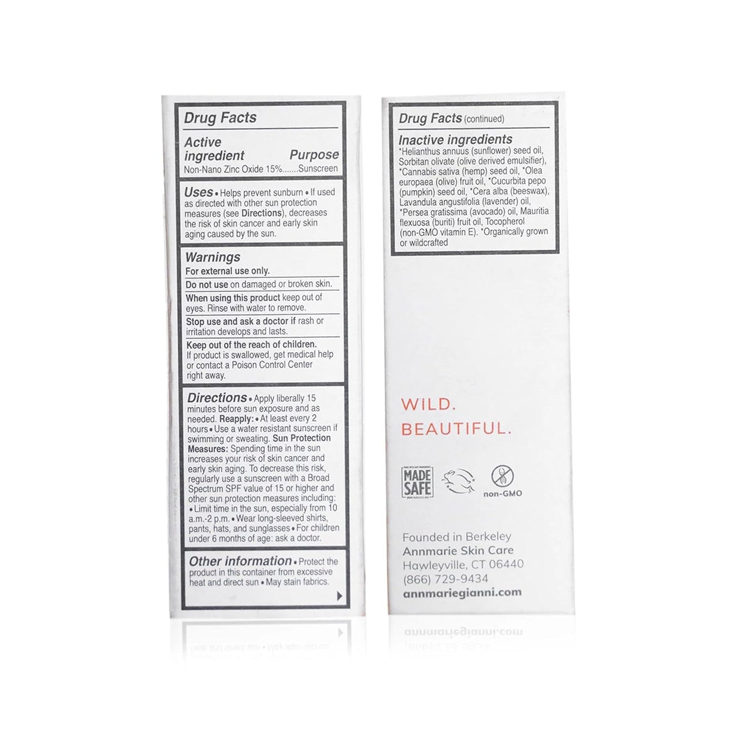 Annmarie Skin Care Sun Love SPF 20 Sunscreen - Reef Safe. - Non-Nano Zinc Oxide Sunscreen with Moisturizing Organic Pumpkin, Sunflower, Hemp Seed Oils, Lightweight & Sheer Sunscreen (50mL, 1.7 fl oz)