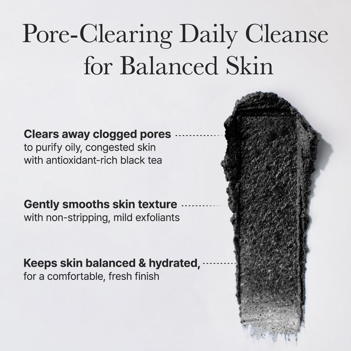 Black Tea Rice Mochi Face Cleanser, 120g, Pore Care, Sebum Control, Oily Skin