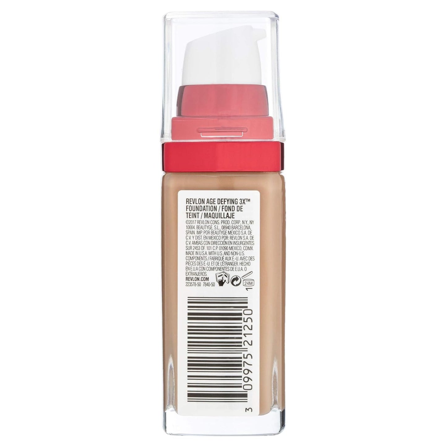 New Item REVLON AGE DEFYING ANTI AGING FOUNDATION 1.0 OZ REVLON/AGE DEFYING FIRMING+L IFTING FOUNDATION (HONEY BEIGE) 1.0 OZ (30 ML)