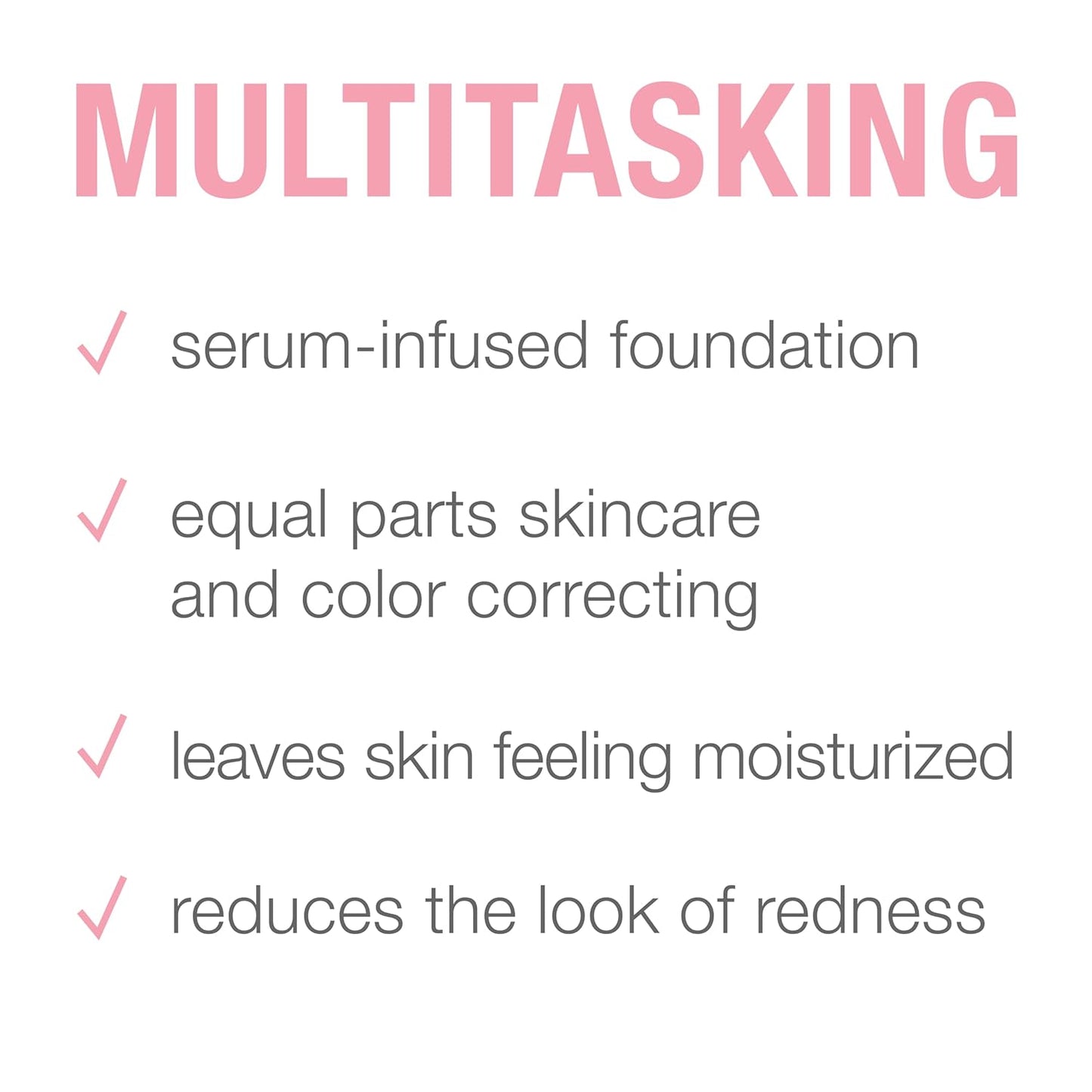 Neutrogena Healthy Skin Sensitive Skin Serum Foundation with Pro-Vitamin B5, Color Correcting & Pore Minimizing Liquid Foundation & Face Serum, Buildable Coverage, Light 02, 1 oz