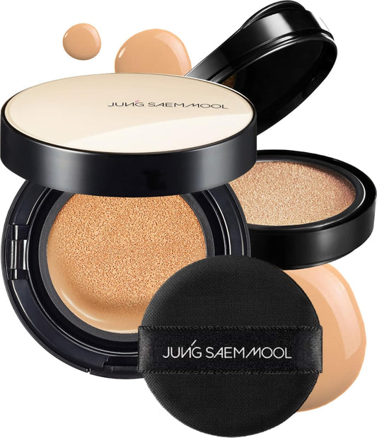[JUNGSAEMMOOL OFFICIAL] Essential Skin Nuder Cushion (Medium) | Refill Included | Natural Finish | Buildable Coverage | Makeup Artist Brand | Cream Foundation