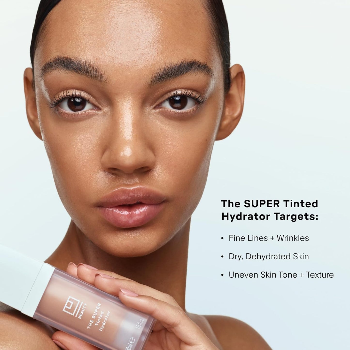 U Beauty The Super Tinted Hydrator Hyaluronic Acid Moisturizing Cream - Mega-Dose Skin Hydrator for Supple, Smooth, and Softer-Looking Skin For Up To 48 Hours - Shade 8-1.0 oz