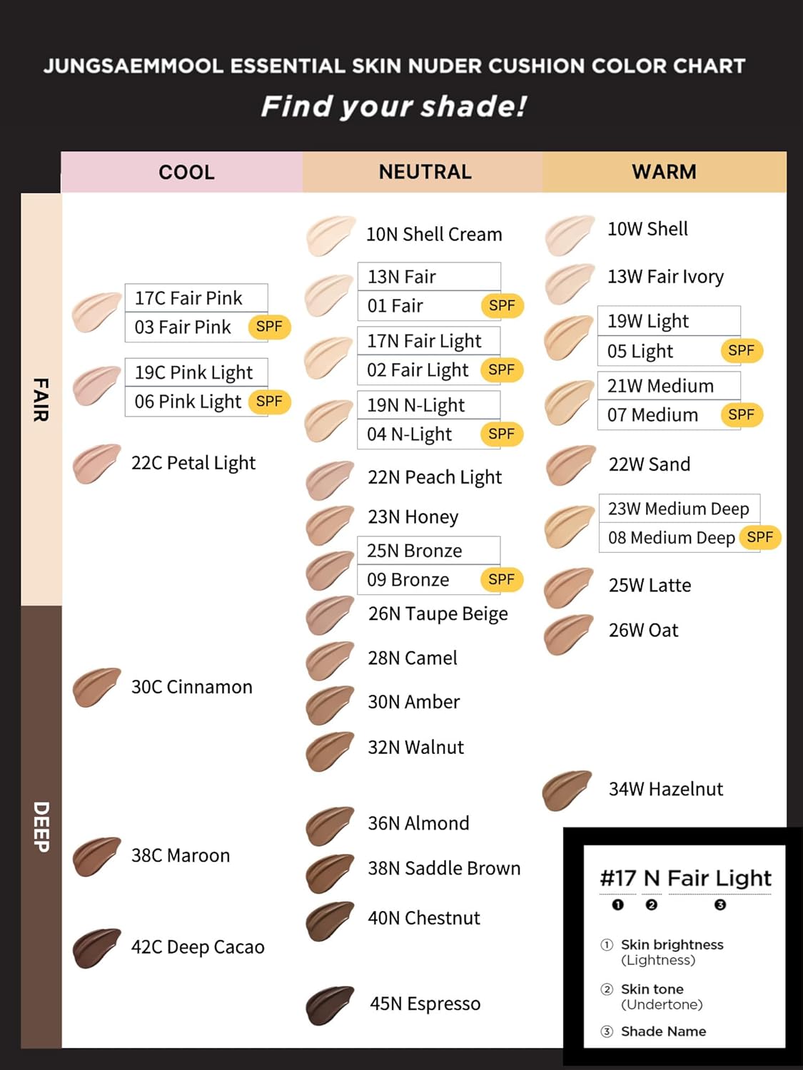 [JUNGSAEMMOOL OFFICIAL] Essential Skin Nuder Cushion (09 Bronze) | Refill Included | Natural Finish | SPF50 Broad Spectrum | Makeup Artist Brand
