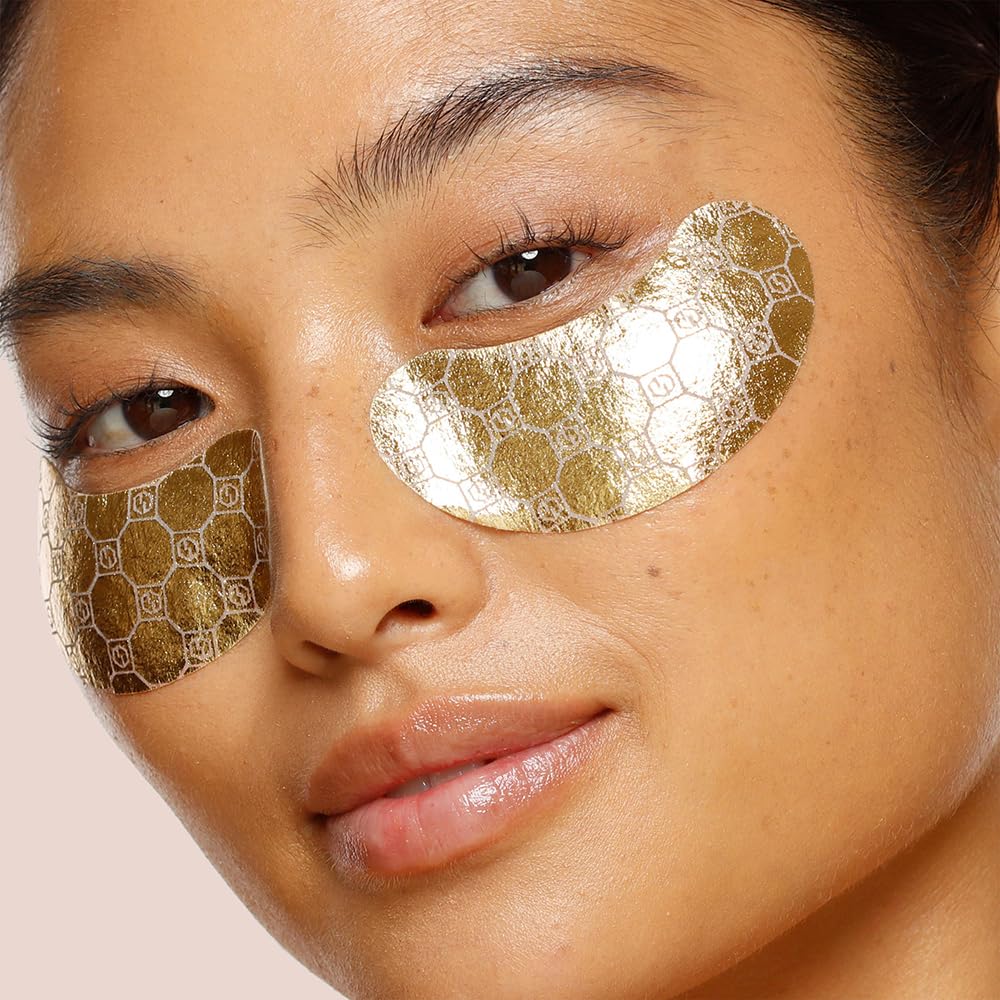 Jouer Luminize Dark Circle Correcting & Smoothing Eye Patches, Caffeine Eye Patches for Dark Circles and Puffiness, Under Eye Mask Patches for Wrinkles (Pack of 1)