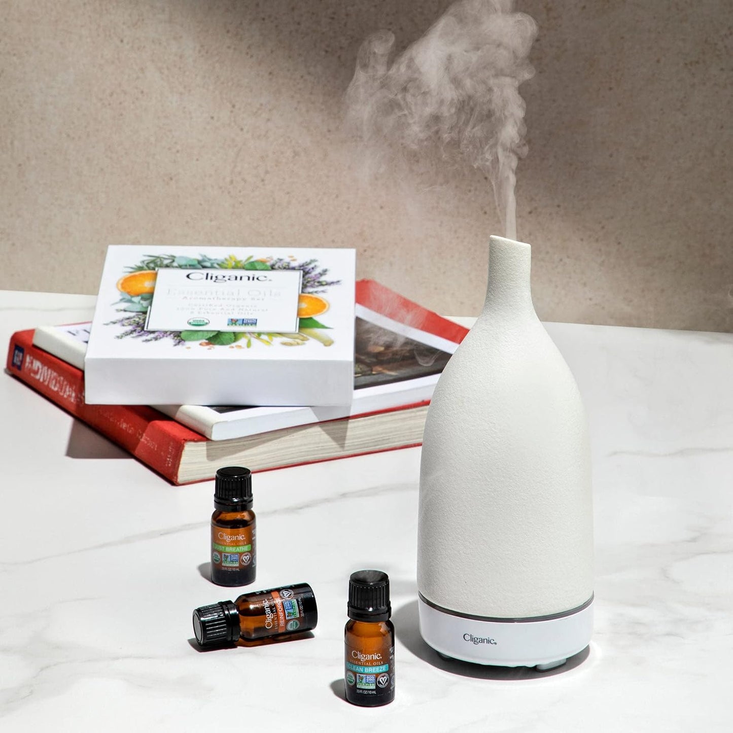 Cliganic Organic Essential Oils Blend - Happily Grounded - Breath of Balance (Packaging May Vary)