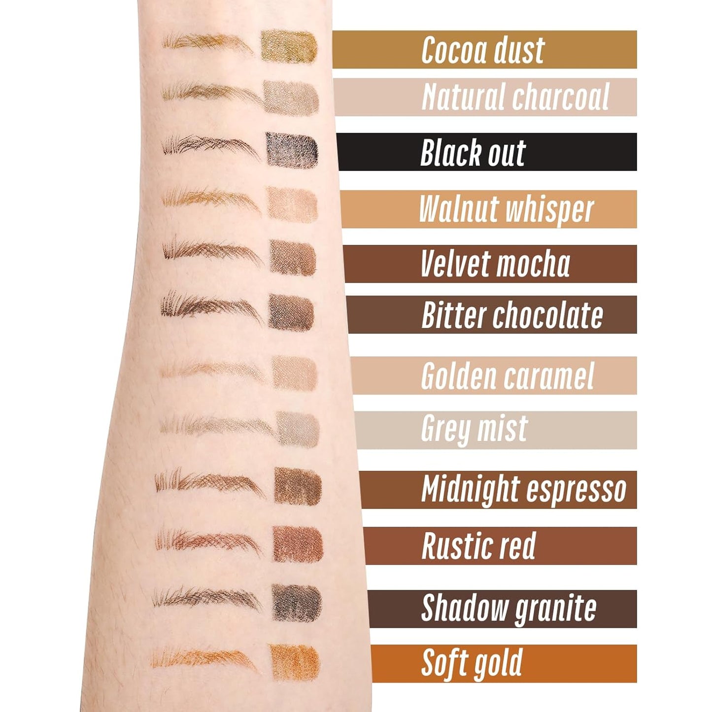 Eyebrow Pencil Medium Brown, Ultra fine Brown Eyebrow Pencil for Women, 4-Prong Fork Tip for Realistic, Natural Brows, Smudge-Proof Formula for 24h YES.EYE DO (Velvet Mocha-Medium Brown)