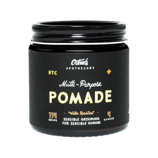 O'Douds Multi-Purpose Pomade - Water-Resistant Styling Pomade for Men - Natural, Plant-Based Ingredients - Firm hold with Medium to High Shine - Cedarwood & Orange Scent (4oz)