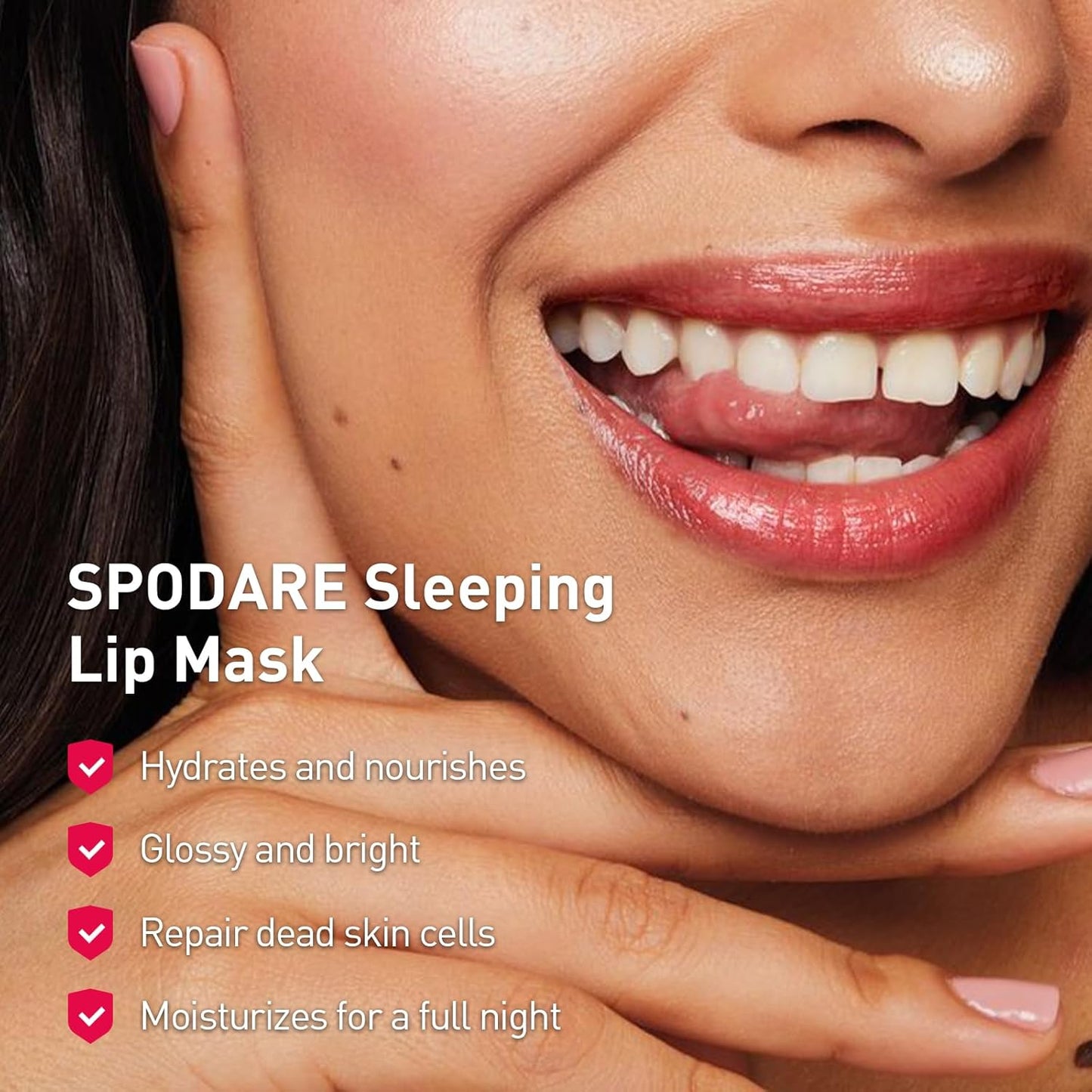 Sleeping Lip Mask Green Apple - Repair for Dry Cracked Lips, Softer, Smoother, Vitamin C Care, Nourish and Revitalize Your Lips Overnight, with Shea Butter - 0.42 Fl Oz