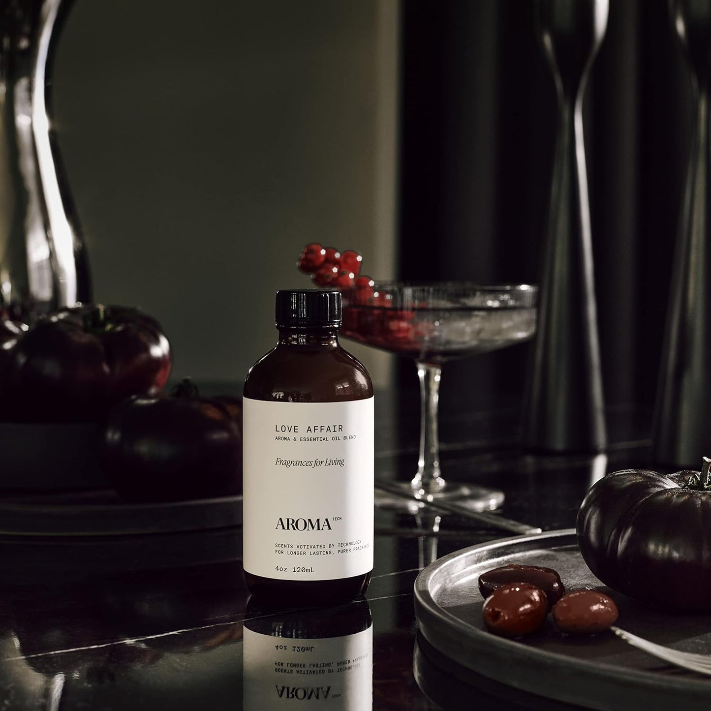 AromaTech Santal & Love Affair Set | Aroma Diffuser Essential Oils Blend of Santal Cardamom, Papyrus, Musk | Love Affair Jasmin, Saffron, Cedar, Ambergris - 120 Milliliter