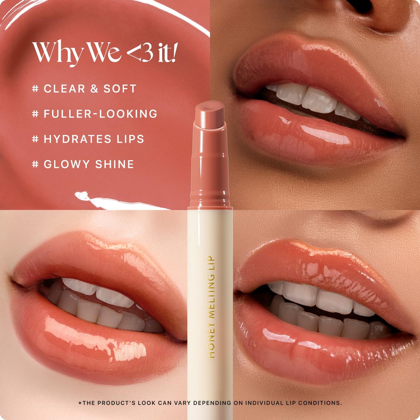 Nature Republic HONEY MELTING LIP (06 COCO) SOFT LIP STICK, Hydrating Gloss, Moisturizing balms, Sheer tint, Shine & Glowy Finish, korean make up