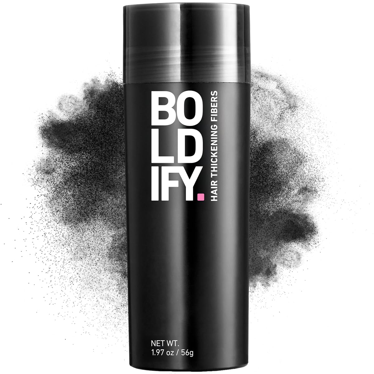 BOLDIFY Hair Fibers (56g) - Fill In Thinning and Fine Hair for an Instantly Fuller, Thicker Look - 14 Shades for Women & Men - Black