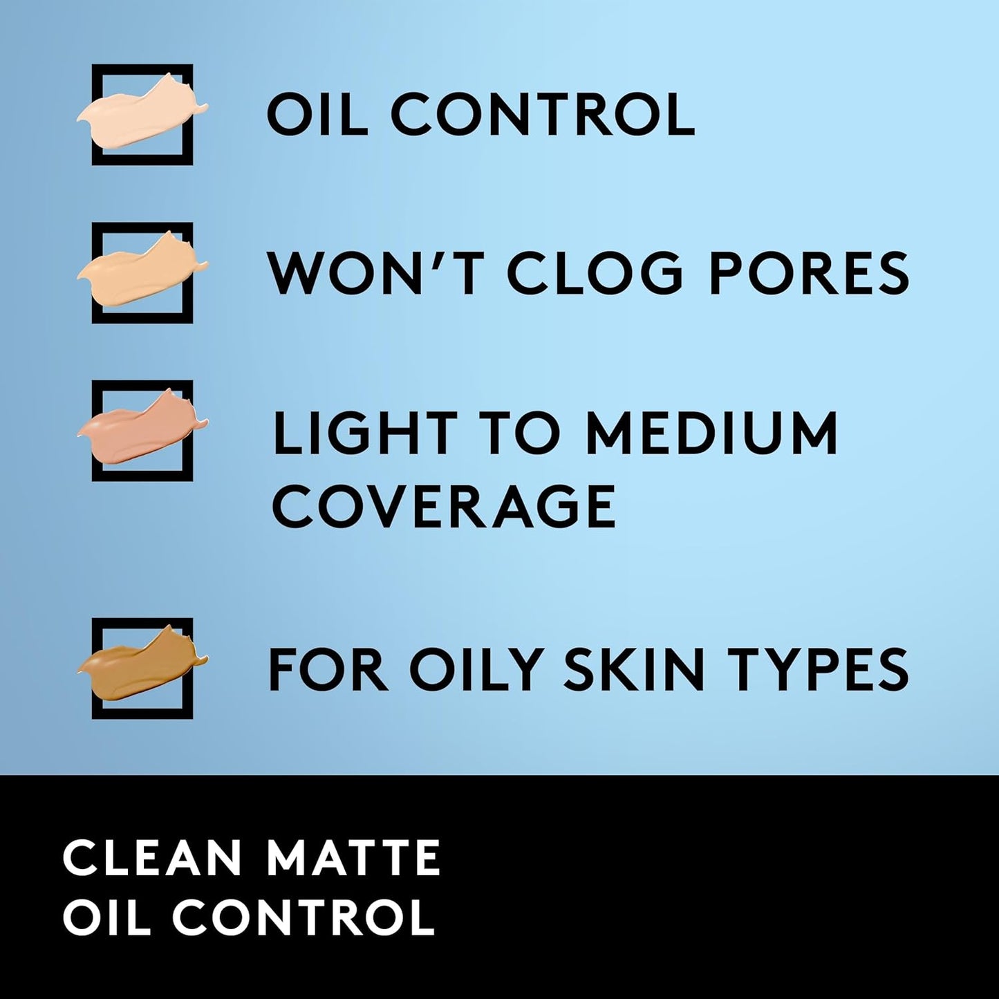 COVERGIRL Clean Matte Liquid Foundation, Deep Golden 570, Pack of 1