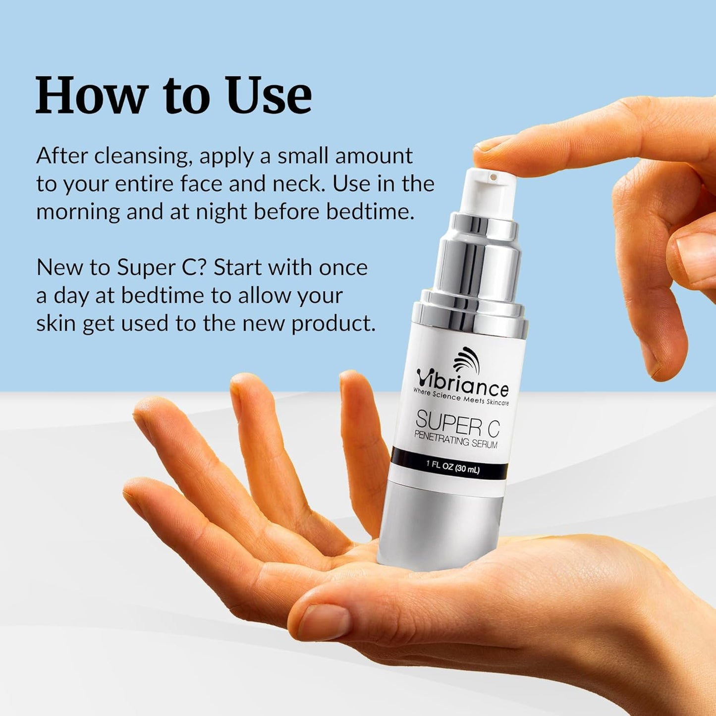 Vibriance Super C Serum for Mature Skin - All-in-One Vitamin Formula Hydrates, Firms, Lifts, Smooths, Targets Age Spots, Wrinkles, 1 fl oz - Pack of 2