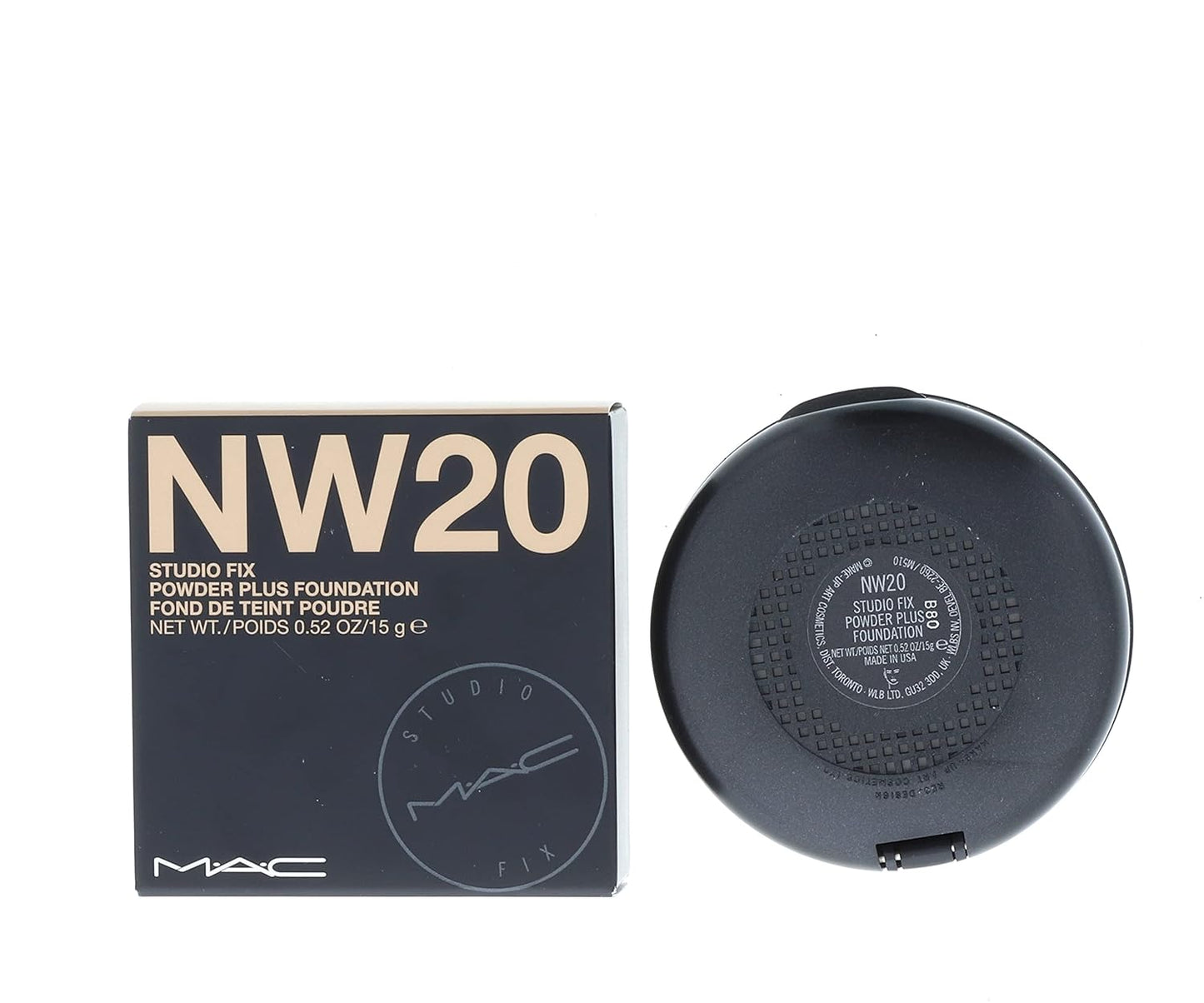 MAC Studio Fix Powder Plus Foundation NW20 - ROSY BEIGE WITH ROSY UNDERTONE FOR LIGHT SKIN (NEUTRAL-WARM) 15 g / 0.52 oz